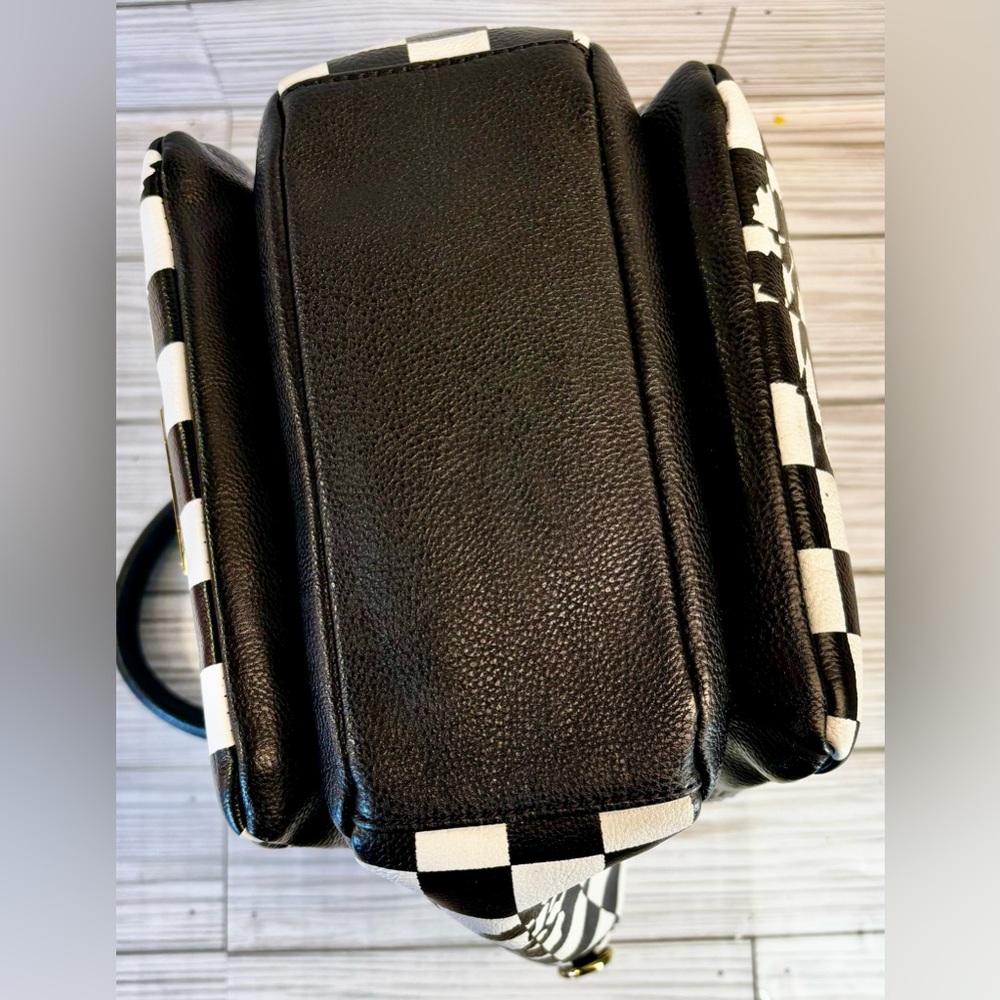 Betsey Johnson Black and White Checkered Satchel - Picture 8 of 15